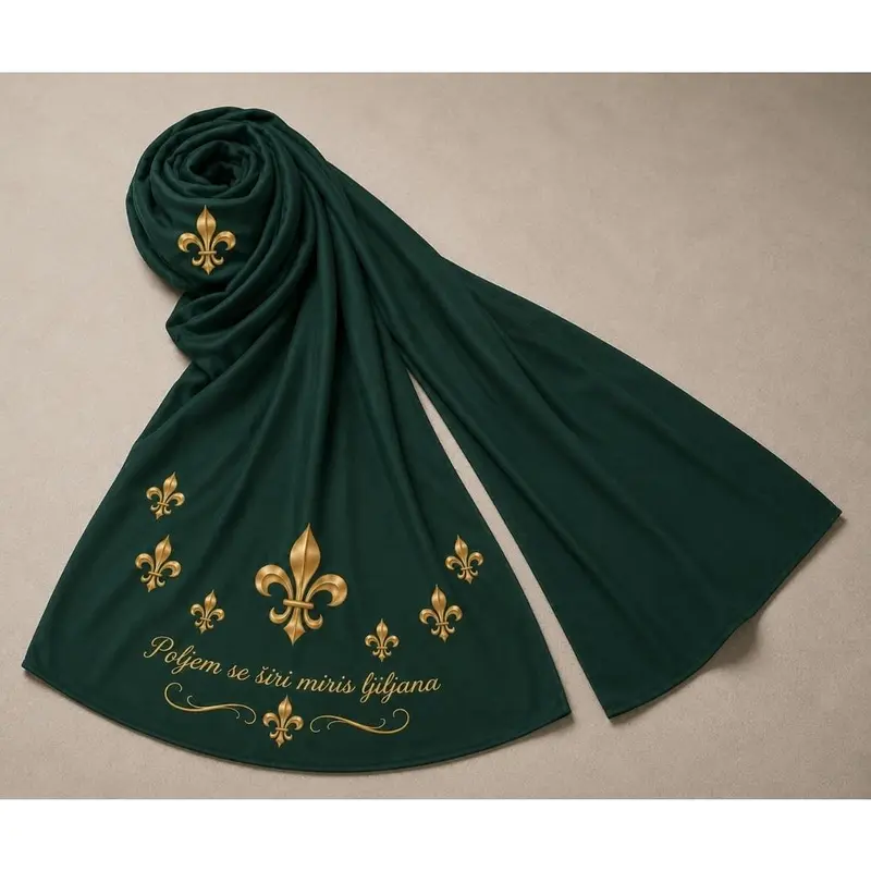 Bosnian lilies hijab - scarf - Image 3