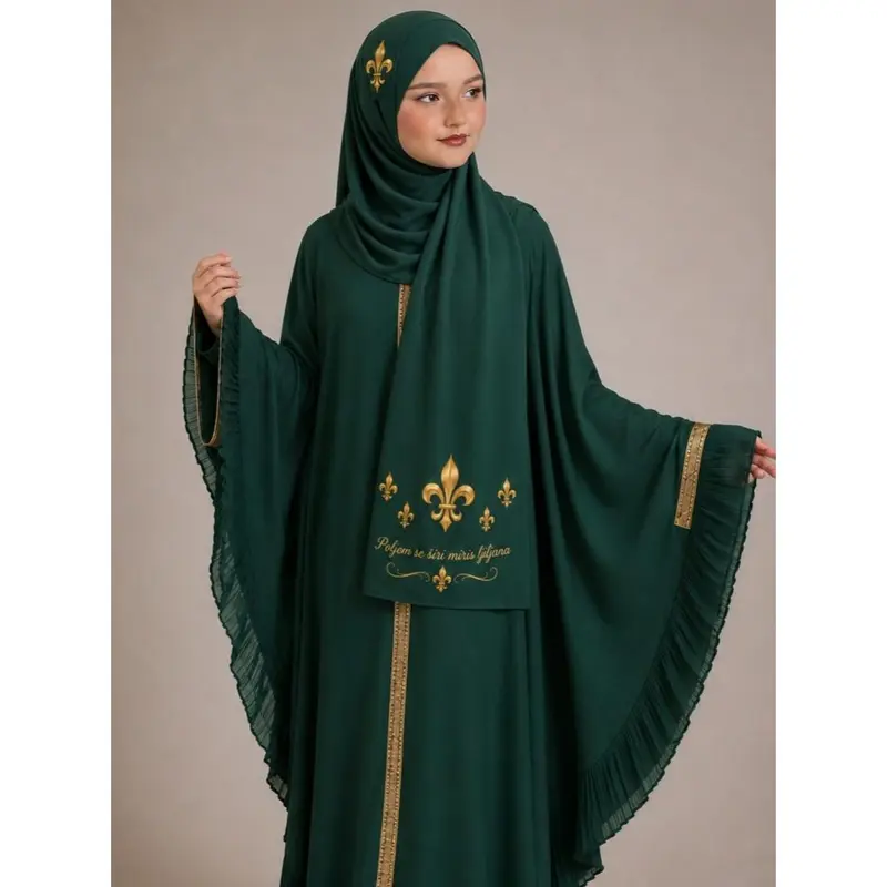 Bosnian lilies hijab - scarf - Image 2